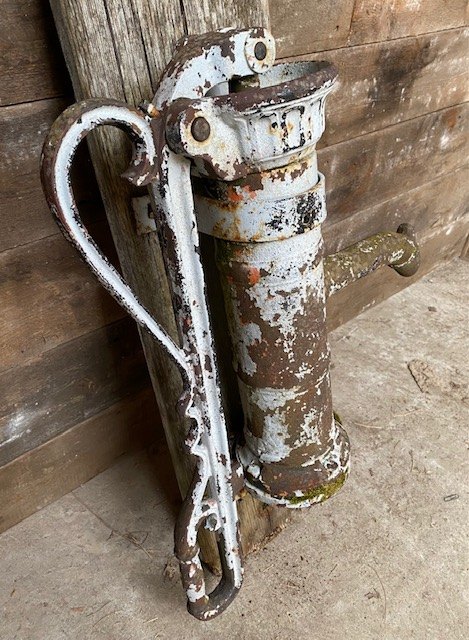 Antique Reclaimed Iron Water Pump - Wells Reclamation