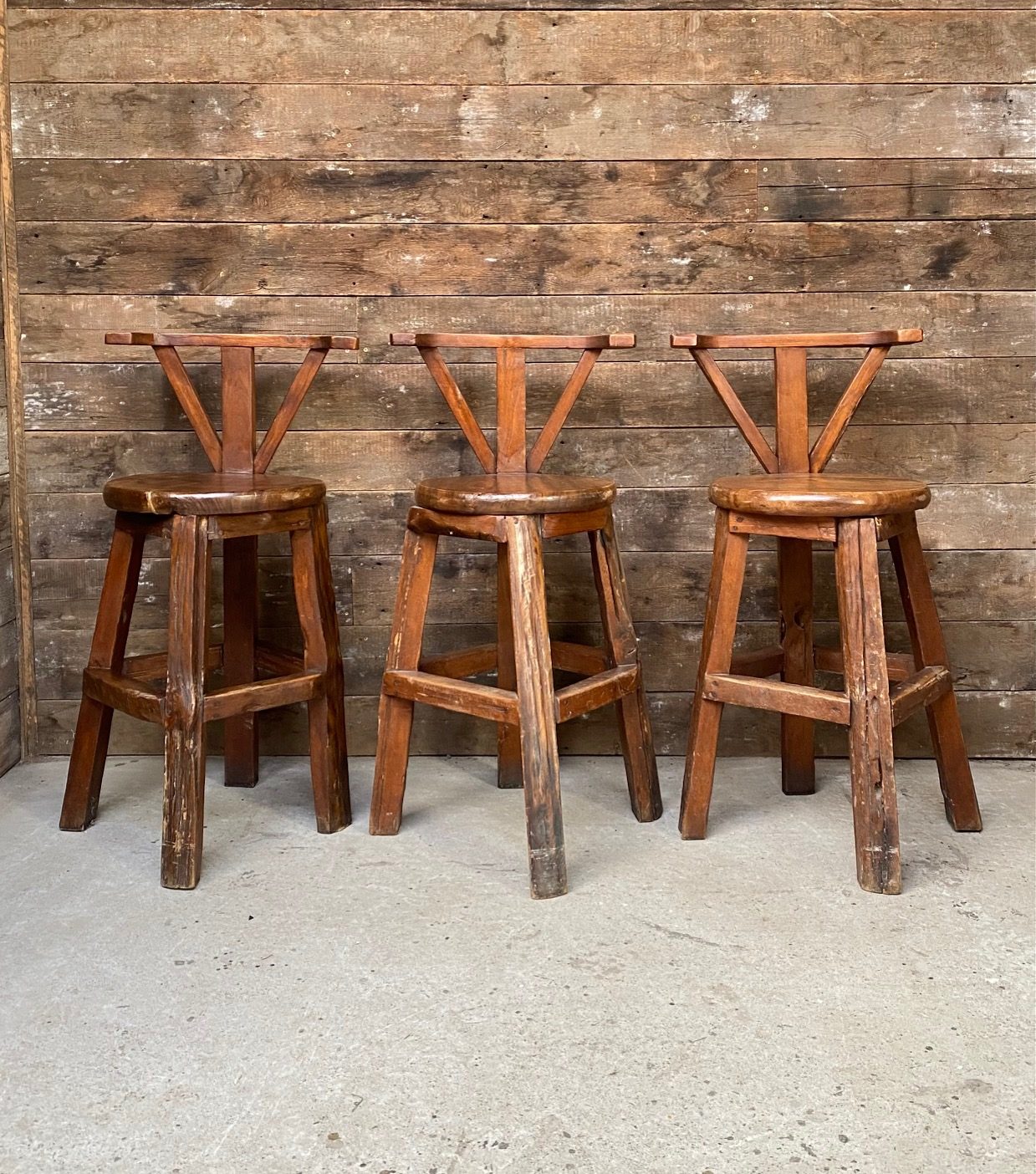 Barn wood deals bar stools