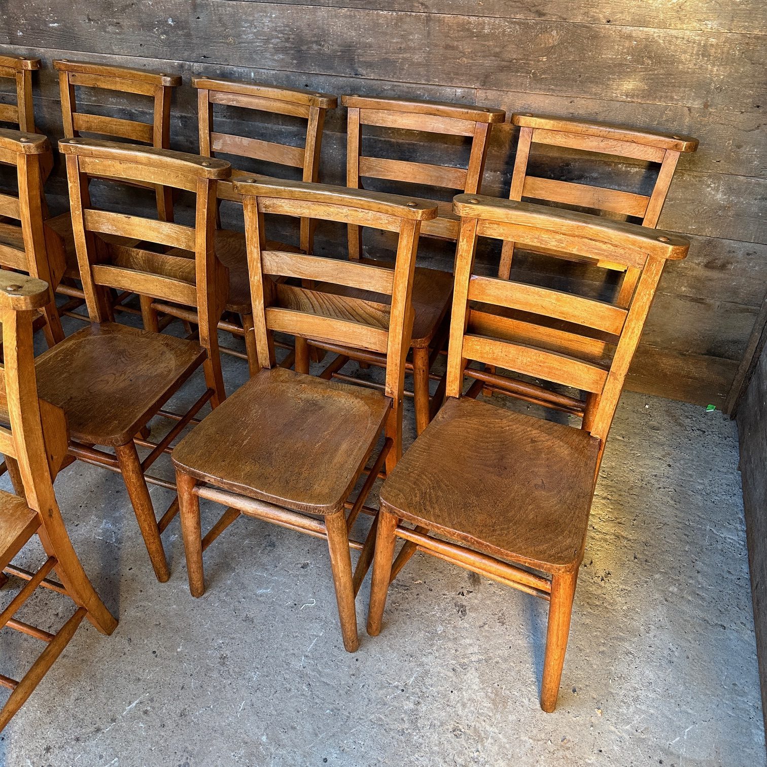 Victorian chapel chairs - Wells Reclamation