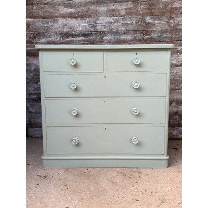 Vintage Painted Mahogany Large Chest Of Drawers Vintage Painted Mahogany Large Chest Of Drawers