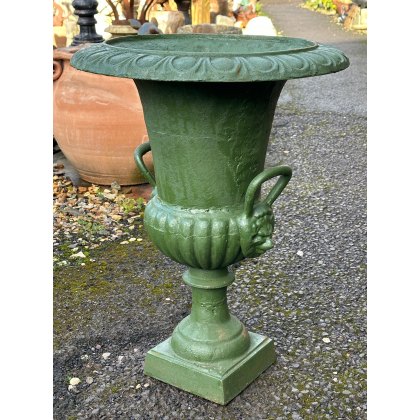 Painted Cast iron Georgian Style Urn Painted Cast iron Georgian Style Urn