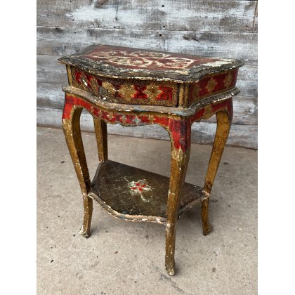 Wonderful Vintage Florentine Painted Side Table Wonderful Vintage Florentine Painted Side Table