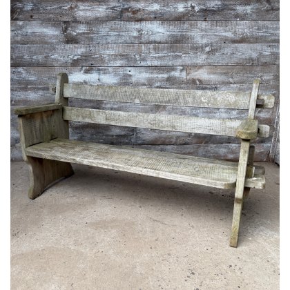 Reclaimed Weathered Oak Garden Bench Reclaimed Weathered Oak Garden Bench