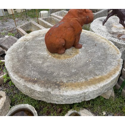 Reclaimed Weathered Large Granite Millstone 1900mm Reclaimed Weathered Large Granite Millstone 1900mm