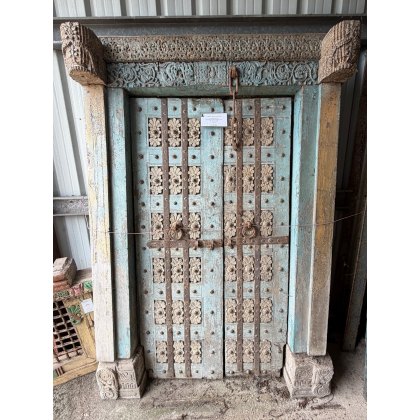 Fabulous Indian Intricately Carved Teak Entrance Door Fabulous Indian Intricately Carved Teak Entrance Door