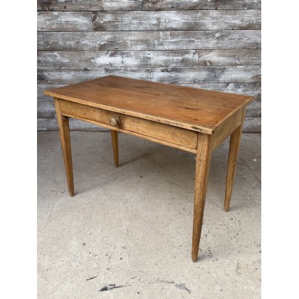 Antique 19th Century Waxed Pine Side Table Antique 19th Century Waxed Pine Side Table