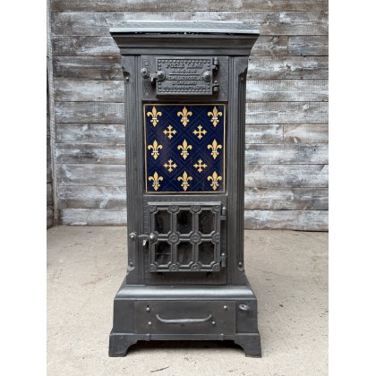 Antique Art Nouveau French Woodburner Stove Lyon Antique Art Nouveau French Woodburner Stove Lyon