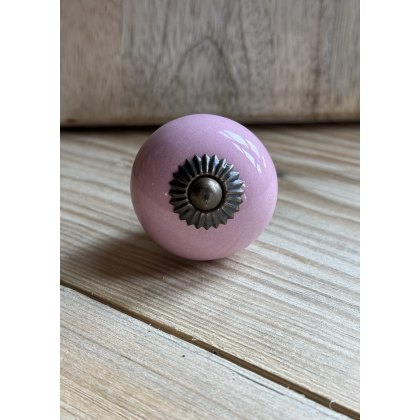 Pink Round Ceramic Cupboard Knobs Pink Round Ceramic Cupboard Knobs