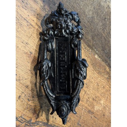 Victorian Kenrick Gothic Cast Iron Door Knocker Victorian Kenrick Gothic Cast Iron Door Knocker