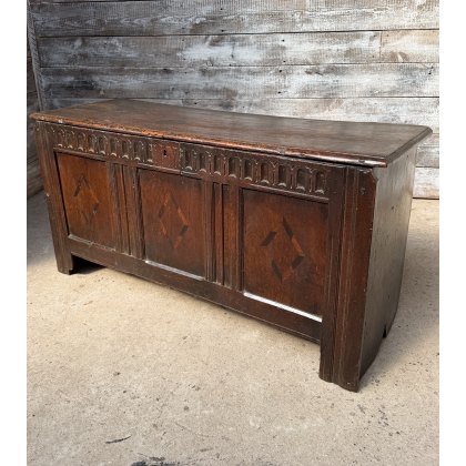 Antique 17th Century Oak Coffer Antique 17th Century Oak Coffer