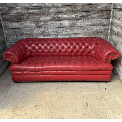 Vintage Red Leather Chesterfield Sofa Vintage Red Leather Chesterfield Sofa