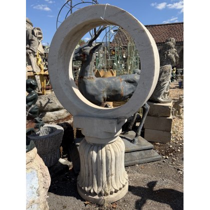 Reclaimed Carved Marble Solstice Circle Reclaimed Carved Marble Solstice Circle