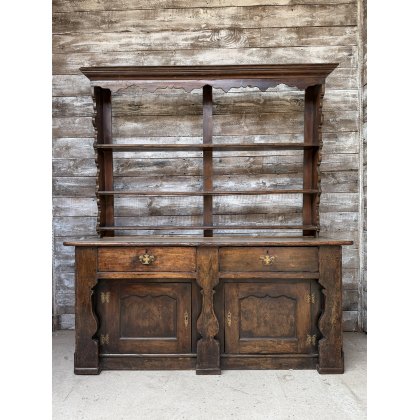 Antique Georgian Country Elm Dresser Antique Georgian Country Elm Dresser