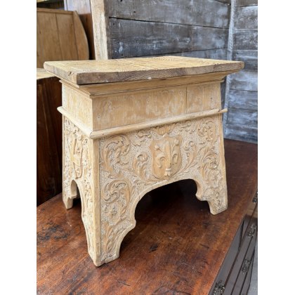 A Beautiful French Pine Stool A Beautiful French Pine Stool