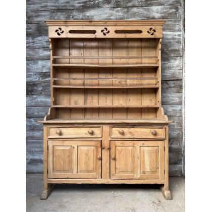 An Antique English Pine Farmhouse Dresser An Antique English Pine Farmhouse Dresser