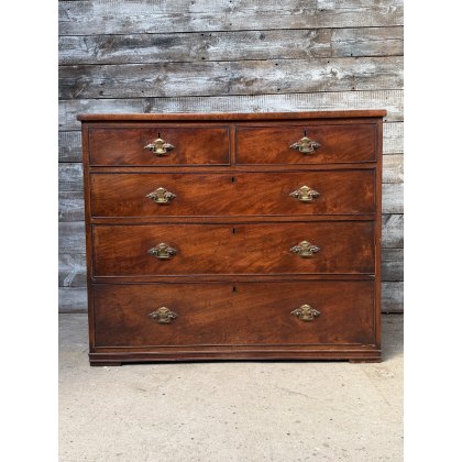 A Victorian Mahogany Chest Of Drawers A Victorian Mahogany Chest Of Drawers