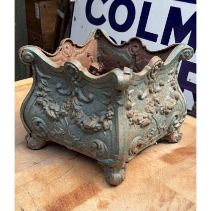 Vintage French Cast Iron Planter Vintage French Cast Iron Planter