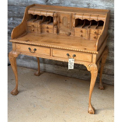18th Century Style Carved Pine Desk 18th Century Style Carved Pine Desk