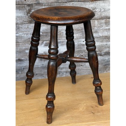 Beautifully Aged 18thC English Elm Stool Beautifully Aged 18thC English Elm Stool