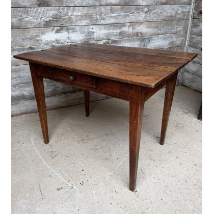 A 19thC Provincial Fruitwood & Pine Table A 19thC Provincial Fruitwood & Pine Table