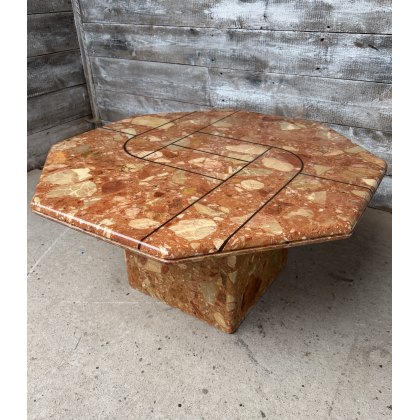 Vintage Art Deco Style Marble Coffee Table Vintage Art Deco Style Marble Coffee Table