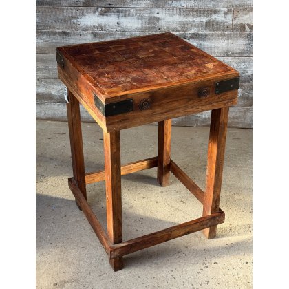 A Butchers Block On Stand A Butchers Block On Stand