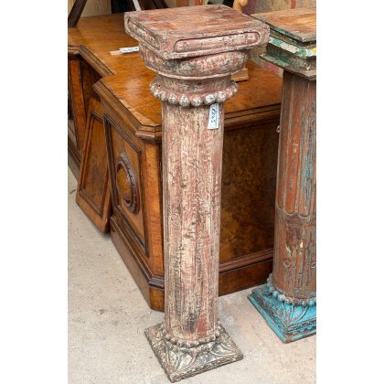 A Rustic Indian Teak Plinth A Rustic Indian Teak Plinth
