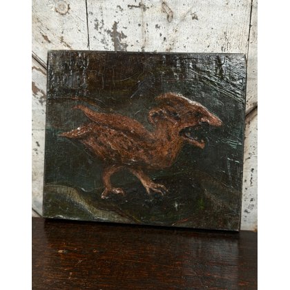 A 16thC Painting Of A Devilish Creature A 16thC Painting Of A Devilish Creature