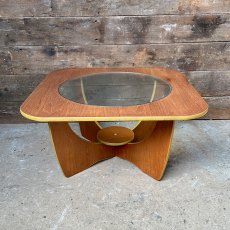 Retro 1970's Glass Topped Coffee Table