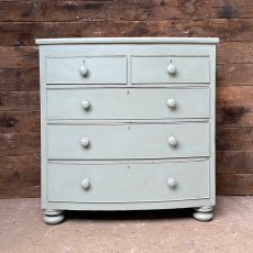 Vintage Painted Solid Wood Chest Of Drawers
