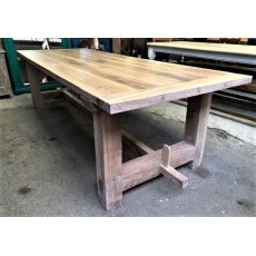 Rustic Oak Refectory Table (2.7m x 1m)