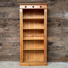 Vintage Waxed Pine Bookcase
