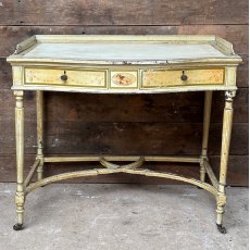 Fantastic Antique Regency Style Serpentine Desk