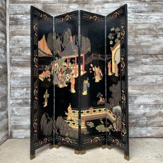 Quality Vintage Chinese Painted Room Screen