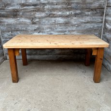 Vintage Solid Pine Dining Table (1.8m x 0.9m)