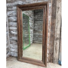 Fabulous Vintage Large Carved Teak Mirror