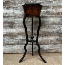 Antique Victorian Inlaid Jardiniere Pot Stand