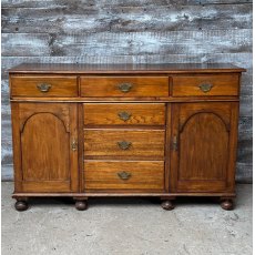 Antique Edwardian English Oak Dresser Base