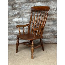 Antique & Unusually Large Victorian Windsor Armchair