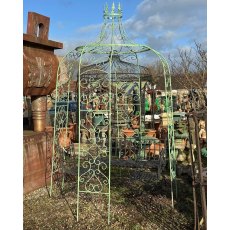 Fabulous Decorative Painted Wrought Iron Garden Gazebo