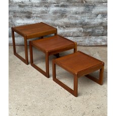 Vintage Mid Century Teak Nest Of Coffee Tables