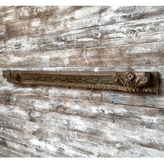 Vintage Indian Carved Teak Mantle Shelf