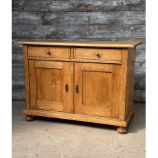 Vintage Early 20th Century Rustic Waxed Pine Cupboard Vintage Early 20th Century Rustic Waxed Pine Cupboard