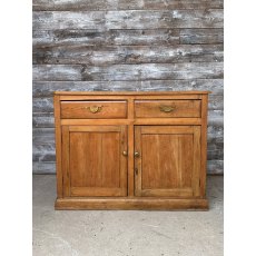 Vintage Early 20th Century Waxed Pine Cupboard Vintage Early 20th Century Waxed Pine Cupboard