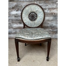 Antique Fine Victorian Pieced Back Occasional Chair Antique Fine Victorian Pieced Back Occasional Chair