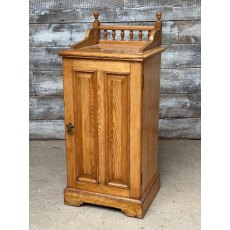 Antique Victorian Waxed Pine Bedside Cupboard Antique Victorian Waxed Pine Bedside Cupboard