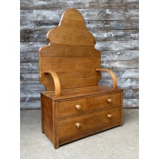 Vintage Mid 20th Century French Oak Hall Settle Vintage Mid 20th Century French Oak Hall Settle