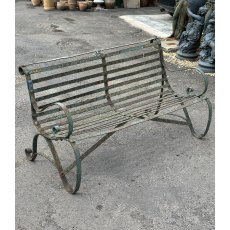 Reclaimed Regency Early 19th Century Wrought Iron Garden Bench Reclaimed Regency Early 19th Century Wrought Iron Garden Bench