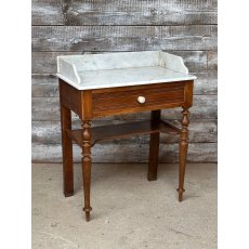 Edwardian Marble Topped Small Washstand Edwardian Marble Topped Small Washstand