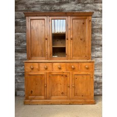 Unusual Vintage Large Waxed Pine Dresser Unusual Vintage Large Waxed Pine Dresser